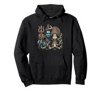Señor Shiva Durga Dios hindú Mahadeva Diosa Diosa Parvati Sudadera con Capucha