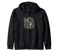 Señor Shiva Durga Dios hindú Mahadeva Diosa Diosa Parvati Sudadera con Capucha