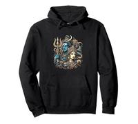 Señor Shiva Durga Dios hindú Mahadeva Diosa Diosa Parvati Sudadera con Capucha