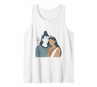 Señor Shiva Durga Dios hindú Mahadeva Diosa Parvati Camiseta sin Mangas
