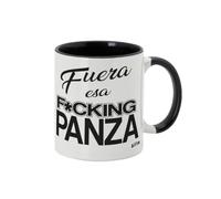 señor tarao® Taza de Cerámica Graciosa 350ml, Sr. Tarao Frases Originales, Regalos Divertidos, Frases de Humor (f*ck panza)