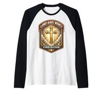 Señor Ten Misericordia Kyrie Eleison Christian Dios Jesucristo Camiseta Manga Raglan