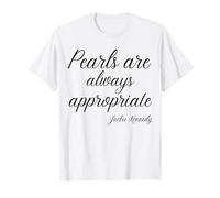 Señora con Clase Diciendo Que Las Perlas Siempre Son apropiadas Camiseta