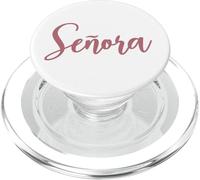 Señora Española Señora, Boda Esposa Marido Señor Coincidente Sra. PopSockets PopGrip para MagSafe