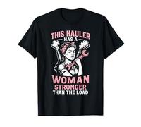 Señora Remolque Camionero Conductor Divertido Camionero Mujer Camiseta