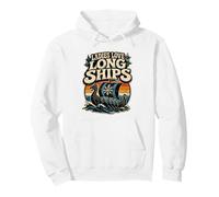 Señoras Amor Barcos Largos Retro Vikingo Humor Noruega Longboat Sudadera con Capucha