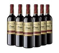 Señorío de los Llanos Crianza - Vino Tinto D.O. Valdepeñas - Caja de 6 Botellas x 750 ml
