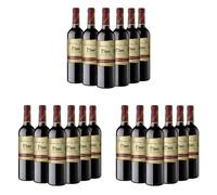 Señorío de los Llanos Crianza - Vino Tinto D.O. Valdepeñas - Caja de 6 Botellas x 750 ml (Paquete de 3)