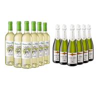 Señorío de los Llanos Verdejo - Vino Blanco - Caja de 6 Botellas x 750 ml + Jaume Serra - Cava Semi Seco - Caja de 6 botellas x 750 ml