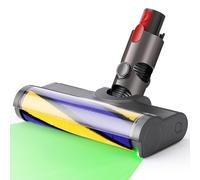 Senprity Cepillo eléctrico para turbina, cepillo compatible con Dyson V7 V8 V10 V11 Aspiradora Boquilla de suelo con luces frontales para alfombras, parqué, azulejos y suelos duros