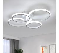 SENQIU Plafon LED Techo Moderna, Lámpara de Techo Redonda 48W