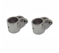 SENRISE 2 piezas de acero inoxidable para mandíbula, bisagra superior Bimini con tornillos de fijación, abrazadera deslizante de mandíbula para bimini superior y aplicaciones con bisagras (22 mm)