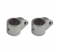 SENRISE 2 piezas de acero inoxidable para mandíbula, bisagra superior Bimini con tornillos de fijación, abrazadera deslizante de mandíbula para bimini superior y aplicaciones con bisagras (25 mm)