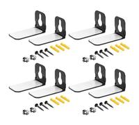 SENRISE 8 soportes de pared de acero con sonido, soporte de montaje para barra de sonido, accesorios de pared para altavoces de cine en casa, compatible con la mayoría de barras de sonido, sistema de
