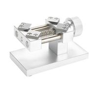 SENRISE Abridor de bisel de reloj, herramienta profesional de extracción de bisel de banco de trabajo, abridor de caja trasera para reparación de cubierta de reemplazo de vidrio, plata, 13cm*7.5cm