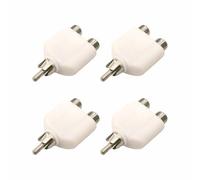 SENRISE Adaptador divisor RCA, acoplador de doble conector, 1 macho a 2 hembra, para subwoofer, amplificador, TV, audio digital