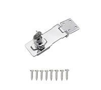 SENRISE Cerradura de cerrojo para llave, 1 pomo de bloqueo de 4 "(105 mm) 90 grados cerradura de seguridad con tornillo para caja, puerta de garaje, cajón