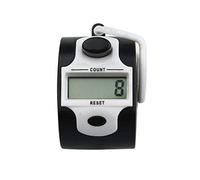 SENRISE Contador de dedos, contador de mano digital, mini contador de 5 dígitos para regazo/deporte/entrenador/escuela/evento (blanco, 1 unidad)