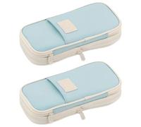 SENRISE Estuche para lápices de papelería, estuche de gran capacidad, organizador de bolígrafos duradero para oficina, universidad, escuela, adolescente, niña, niño, hombre, estudiante, a, 2PC