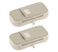 SENRISE Estuche para lápices de papelería, estuche de gran capacidad, organizador de bolígrafos duradero para oficina, universidad, escuela, adolescente, niña, niño, hombre, estudiante, c, 2PC