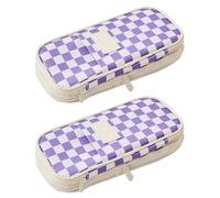 SENRISE Estuche para lápices de papelería, estuche de gran capacidad, organizador de bolígrafos duradero para oficina, universidad, escuela, adolescente, niña, niño, hombre, estudiante, K, 2PC