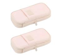 SENRISE Estuche para lápices de papelería, estuche de gran capacidad, organizador de bolígrafos duradero para oficina, universidad, escuela, adolescente, niña, niño, hombre, estudiante, d, 2PC