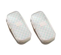 SENRISE Estuche para lápices de papelería, estuche de gran capacidad, organizador de bolígrafos duradero para oficina, universidad, escuela, adolescente, niña, niño, hombre, estudiante, P, 2PC