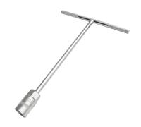 Senrise - Llave de tubo larga, 6-19 mm, con barra en T hexagonal de alcance profundo (1 unidad), plateado