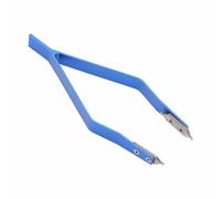 SENRISE Pinzas de barra de resorte de reloj, pinzas de aleación de aluminio en forma de V, accesorios de joyería y reloj para ajuste de correa y extracción de eslabones, azul, 11.5cm*4cm*0.9cm