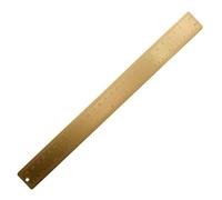SENRISE Regla de latón de 30 cm, regla de medición grabada a doble escala, marcador de cobre vintage, herramientas de dibujo para escuela, oficina, taller