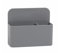 SENRISE Soporte magnético para bolígrafos, organizador magnético para marcadores con anisotrópico fuerte para el hogar, oficina, escuela (12,5 x 4 x 12 cm, gris)