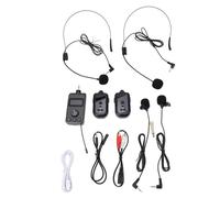 Senrusa Wireless Tour Guide Voice Transmissio System Portable Wireless Tour Guide Headsets Lavalier Microphone with Waist Pack