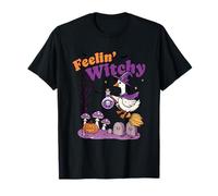 Sensación de ganso brujo en una escoba en Halloween Camiseta