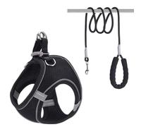 [Sensación de nube ultraligera] Juego de cuerdas de tracción para pecho y espalda para mascotas, reflectante, transpirable y antiroturas, varios tamaños opcionales (XXXS-XXL) | Diseño de ajuste