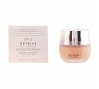 SENSAI CREAM FOUNDATION #CF23-Almond Beige 30 ml - Base de maquillaje nutritiva con SPF 15, efecto reafirmante y 8 tonos