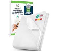 Sensalou Protector De Colchón 160x200 cm Lot de 2 Impermeable para Cama Queen - Cubrecolchón Silencioso Lavable A 95 °C, Funda Antialérgica Ajustable hasta 30 cm, Transpirable y Suave