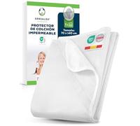 Sensalou Protector De Colchón 70x140 cm Impermeable para Cuna Bebé - Funda Lavable A 95 °C, Transpirable, Suave, Silenciosa, Antialérgica Y Resistente A Líquidos, Ajuste 30 cm