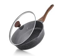 SENSARTE Sartén antiadherente de 28 cm, sartén wok profunda con tapa