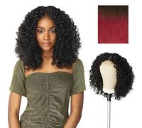 Sensationnel Butta Lace Wigs - Unit 5 Extra Wide 5 Inch Deep Parting Synthetic Preplucked Hairline Glueless Lacefront (T4/WINE)