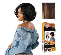 Sensationnel Peluca rizada Kinksandco Kinkyedges - Juego de rodillos tipo afro de 25,4 cm, encaje en Y, línea capilar natural con bordes para texturas naturales de cabello 3C a 4C (BALAYAGESUNKISSED)