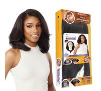 Sensationnel Peluca rizada Kinksandco Kinkyedges - Peluca rizada en capas de 14 pulgadas, encaje frontal de 13 x 6 pulgadas, línea capilar natural con bordes para texturas naturales de cabello 3C a 4C