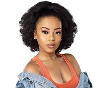 Sensationnel Rizos Kinksandco Colas de caballo - Rain Maker Instant Weavedrawstring Pony Updo para texturas naturales de cabello 3C a 4C (T1B/30)