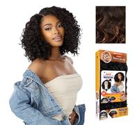 Sensationnel Rizos Kinksandco Kinkyedges Peluca rizada rizada de 35,56 cm, raya en Y, línea capilar natural con bordes para texturas naturales de cabello 3C a 4C (F1B/30)