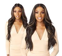 Sensationnel What Lace 13X6 Wigs - Braelyn Lacefrontal Hand Tied Glueless Synthetic With Natural Density Preplucked Hairline (BALAYAGEGOLD)