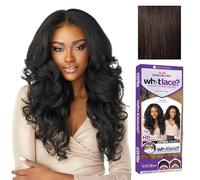 Sensationnel What Lace 13X6 Wigs - Latisha Lacefrontal Hand Tied Glueless Synthetic With Natural Density Preplucked Hairline (Dark Brown 2)