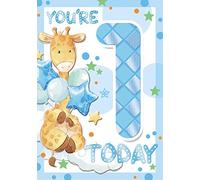 Sensations/Xpress Yourself Tarjeta de cumpleaños You're 1 Today, 19,5 cm x 13,5 cm