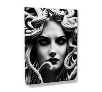 Sense Canvas Medusa mitología griega 3 lienzo arte - decoración del hogar arte de pared impresión póster pintura mediana 18 x 24 / 0.75 pulgadas