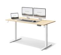 SENSE7 Escritorio Elevable Eléctrico 140x70 cm Blanco con Memoria | Ajuste Continuo 72-118, Motor Inferior a 55 dB, Tablero MDF, Estructura de Acero, Sistema Anticolisión, Gestión del Cableado