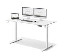 SENSE7 Escritorio Elevable Eléctrico con Memoria 140x70 cm 80 kg | Ajuste Continuo 72-118 cm, Motor Silencioso Menos de 55 dB, Tablero MDF, Marco de Acero, Gestión de Cables