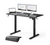 SENSE7 Escritorio Elevable Eléctrico Negro 120x60 cm con Memoria | Ajuste de altura, Estilo moderno, Para gaming y oficina, Uso diario en el hogar, Para estudios y despachos